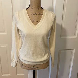 Banana Republic Extra Fine Italian Merino V-neck Sweater